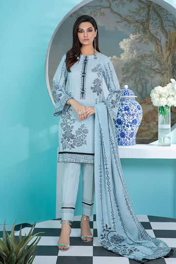 Bonanza Satrangi Urjs223p06 Sky Blue Bunai Jacquard 2022 Online Shopping
